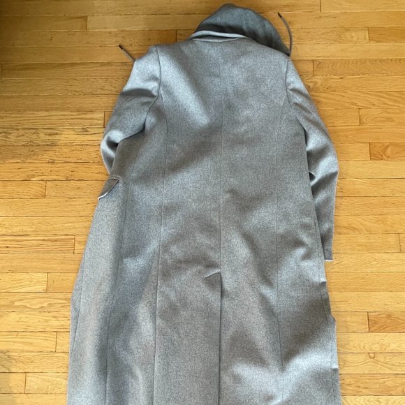 Brand New Women's Avec Les Filles Gray Overcoat Jacket With Removable Hood - Picture 12 of 16